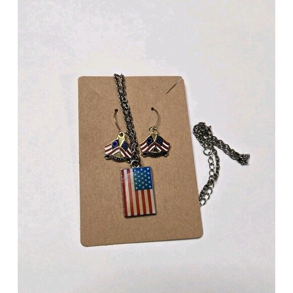 Jewelry Lot Patriotic Flag USA Theme Clean Curated Bundle Free Gift - Picture 12 of 16